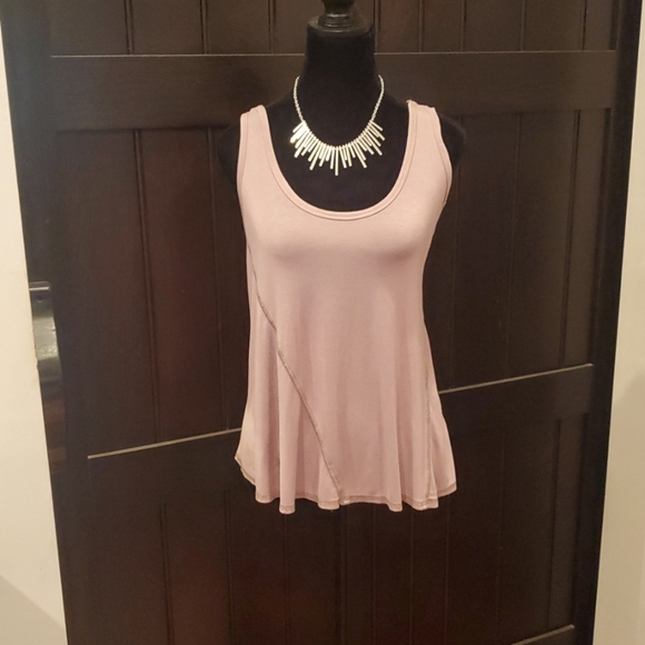 ETHEREAL Mauve Racerback Top. Size Medium. - Picture 1 of 6